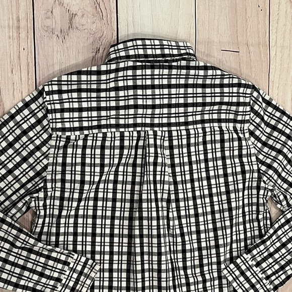 GYMBOREE boys Black and White Checkered Shirt/size 12 - Picture 8 of 9